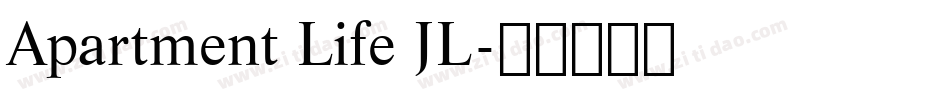 Apartment Life JL字体转换